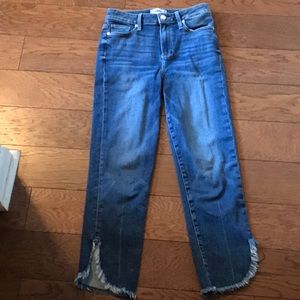 PAIGE denim jeans with fringe detail